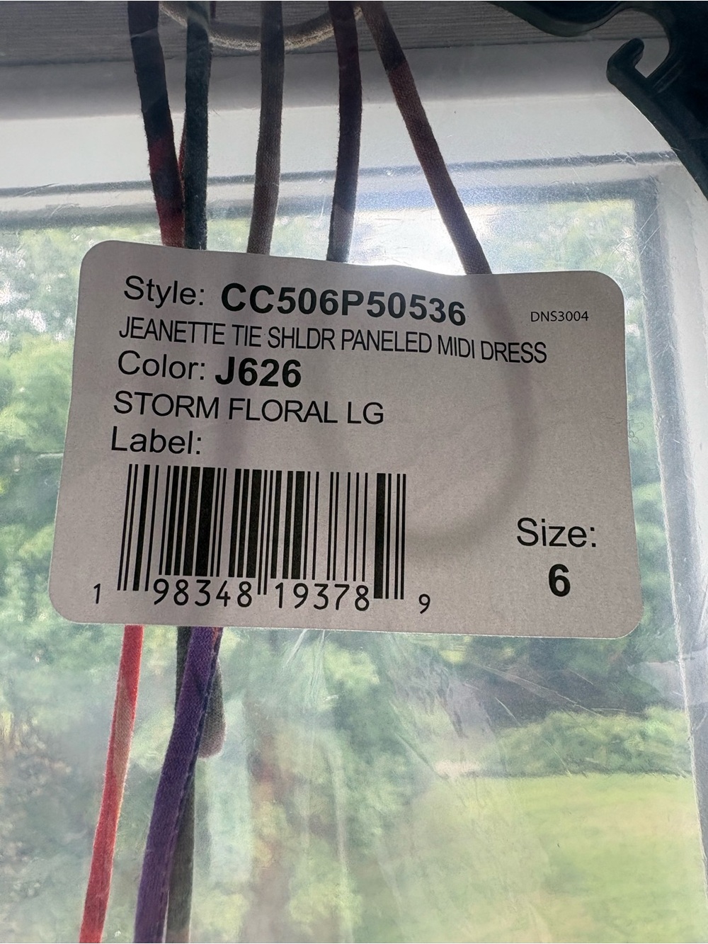 Alice + Olivia Jeannette Floral Tie-Shoulder Midi Dress in Multicolor - Picture 3 of 6